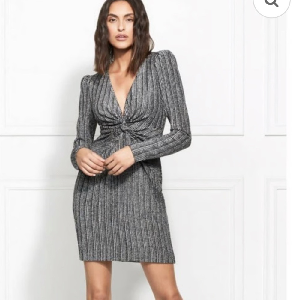 Rachel Zoe shimmering fitted Knitted Dress